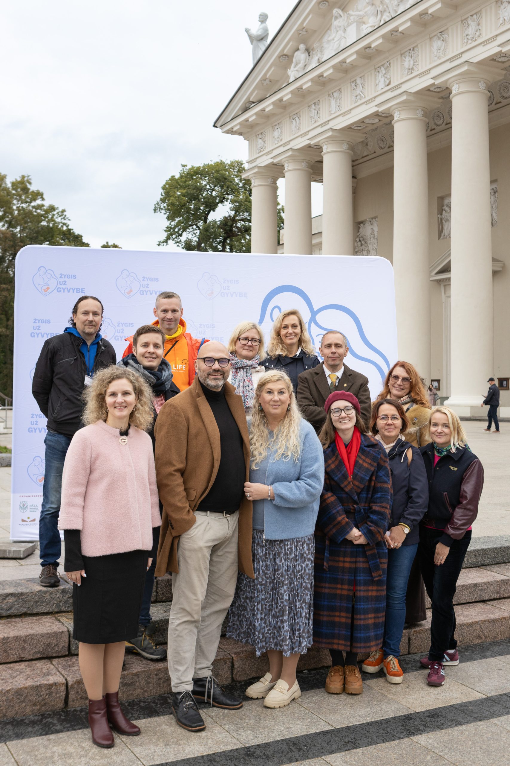 Žygis už gyvybę 2026 m. renginio bendraorganizatoriai ir vedėjai, nuotr. aut. Erlendas Bartulis Žygis už gyvybę 2026 m. renginio bendraorganizatoriai ir vedėjai, nuotr. aut. Erlendas Bartulis